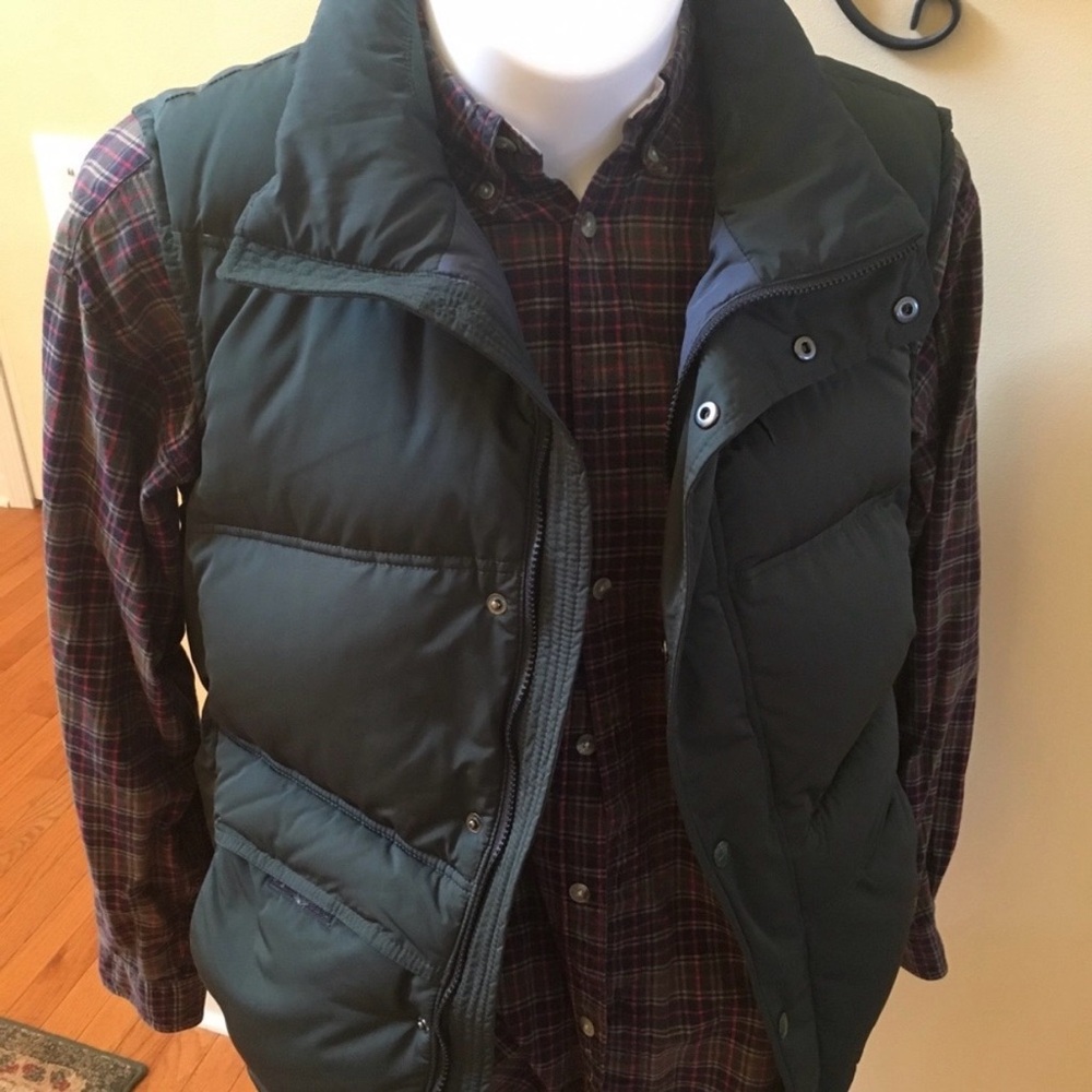 Men's Green Puffer Vest